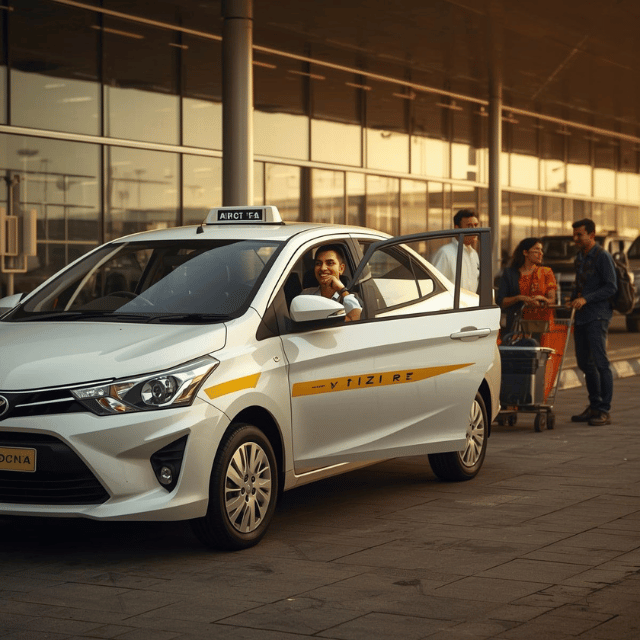 Shree Ram Tours and Travels AC taxi fleet interior — All Gujarat Taxi Service